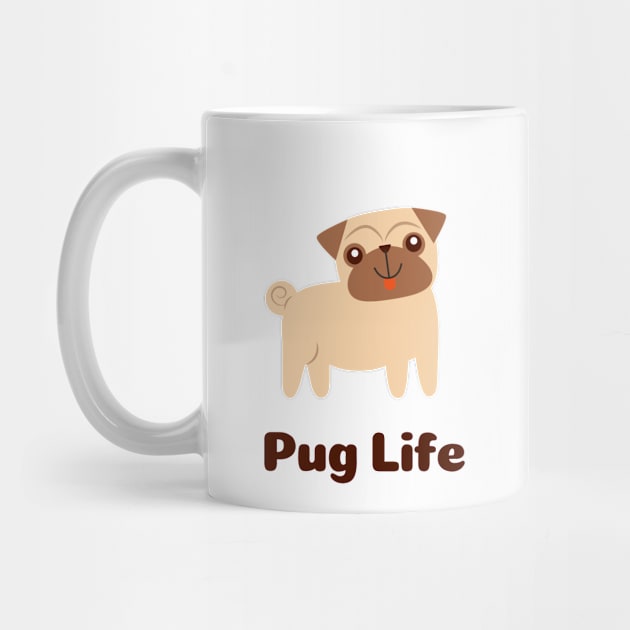 Pug Dog by Flamingo Design